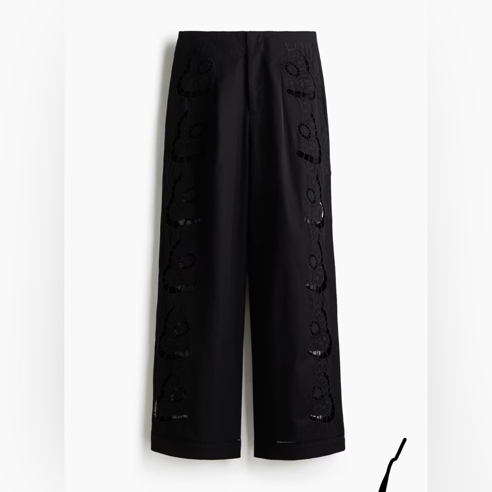 Eyelet embroidered pants - Picture 3 of 3